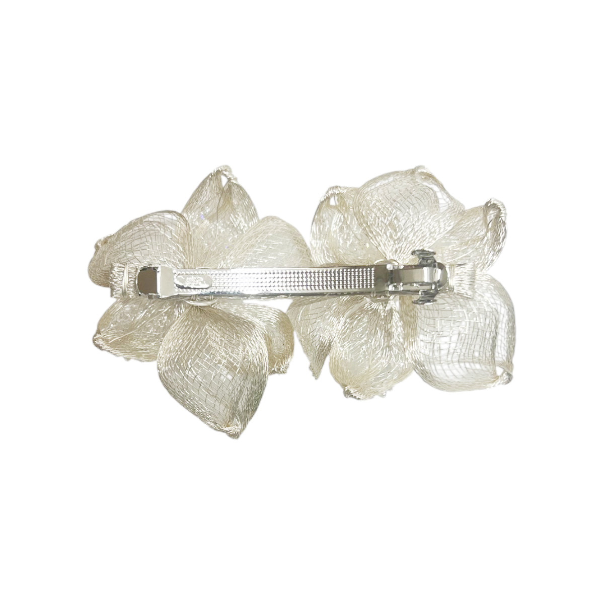 メッシュ ミッドナイト リリー 10cm バレッタ