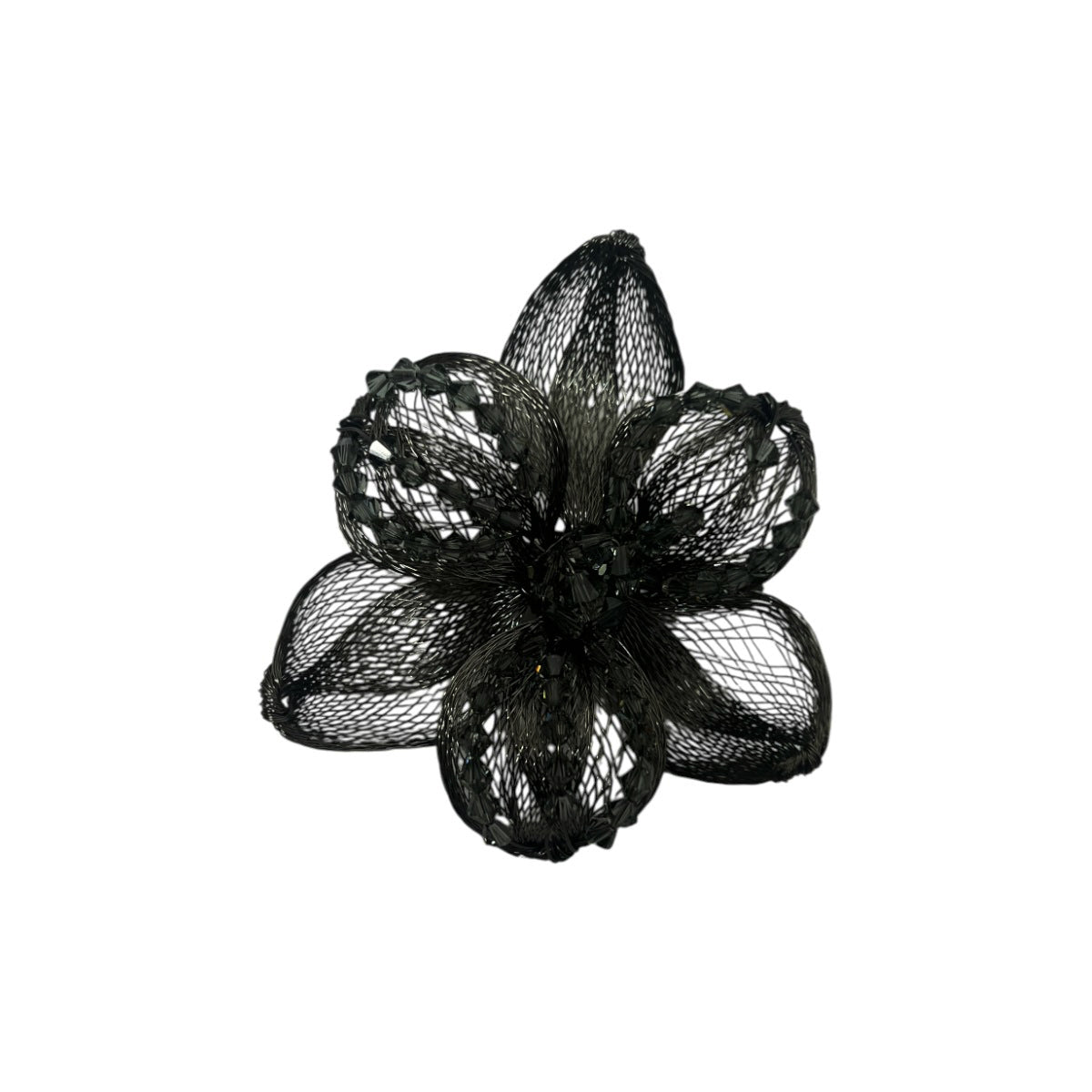 メッシュ ミッドナイト リリー ビーク クリップ