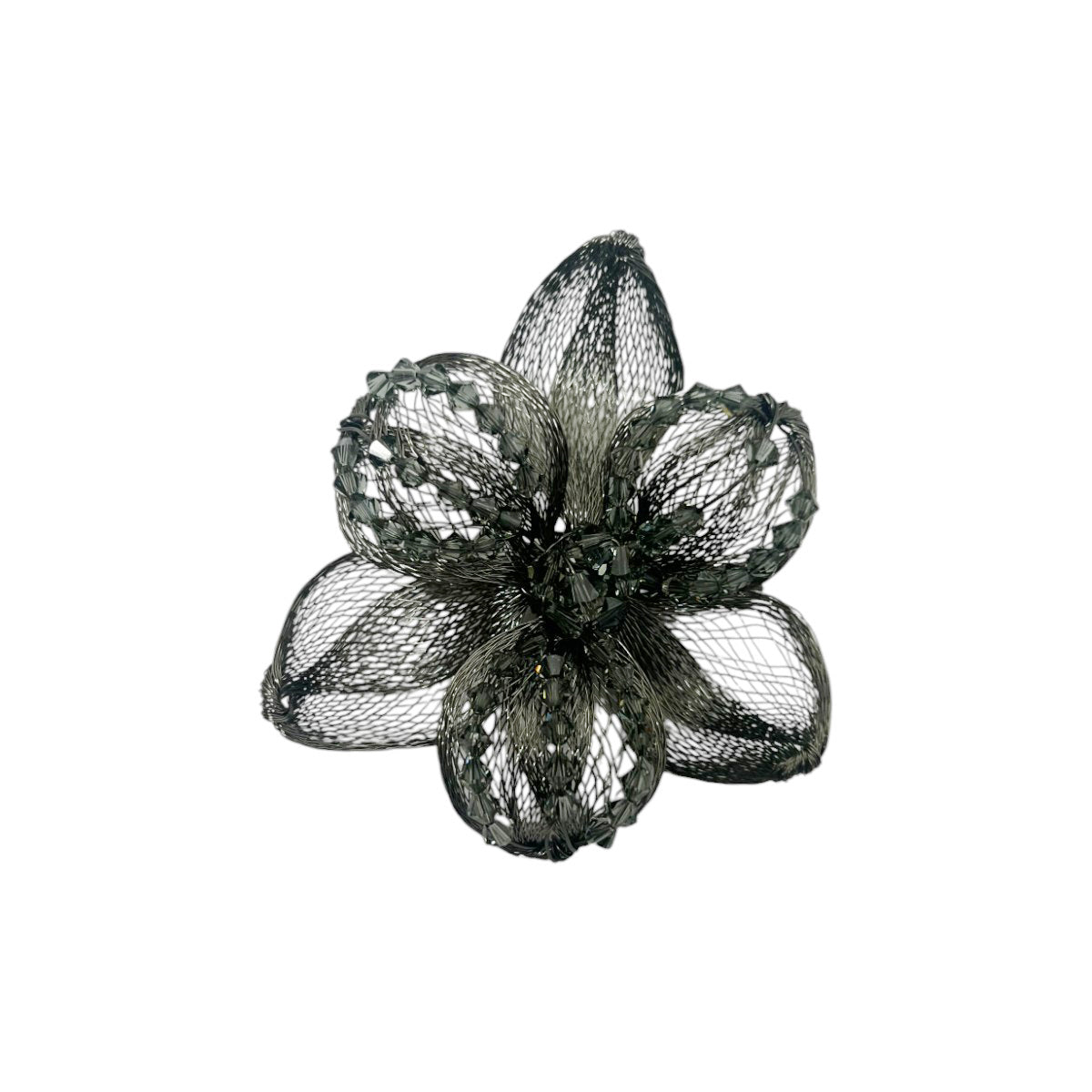 メッシュ ミッドナイト リリー ビーク クリップ