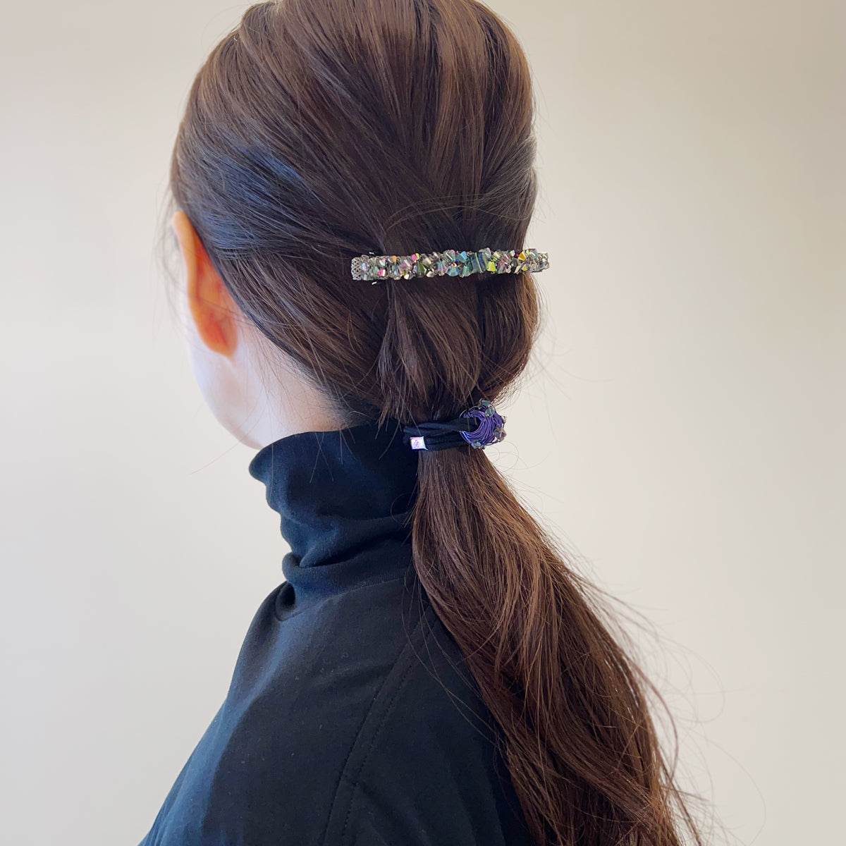 クリスタライズド 10cm バレッタ | THE HAIR BAR TOKYO