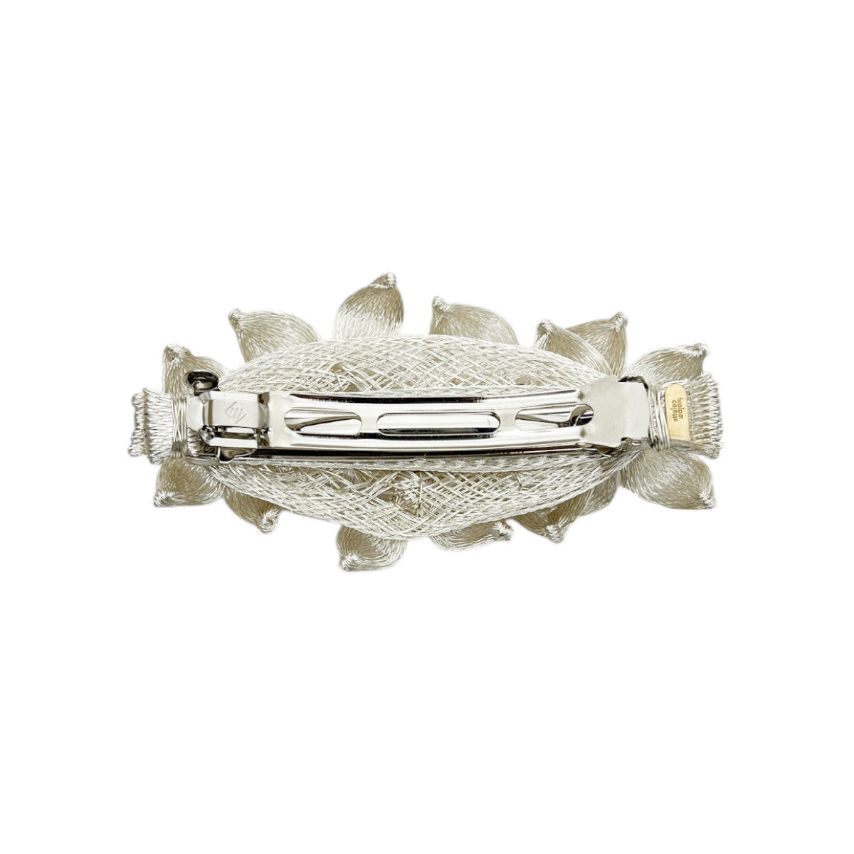 メッシュ ライラック10cmバレッタ