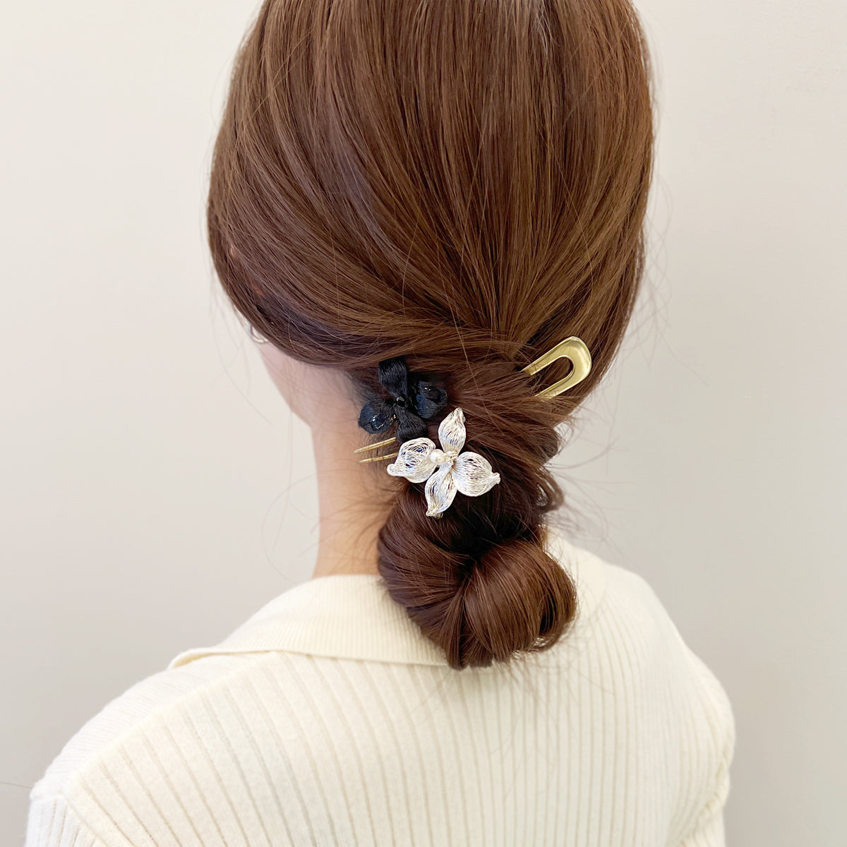 メッシュ ライラック スモールクリップ