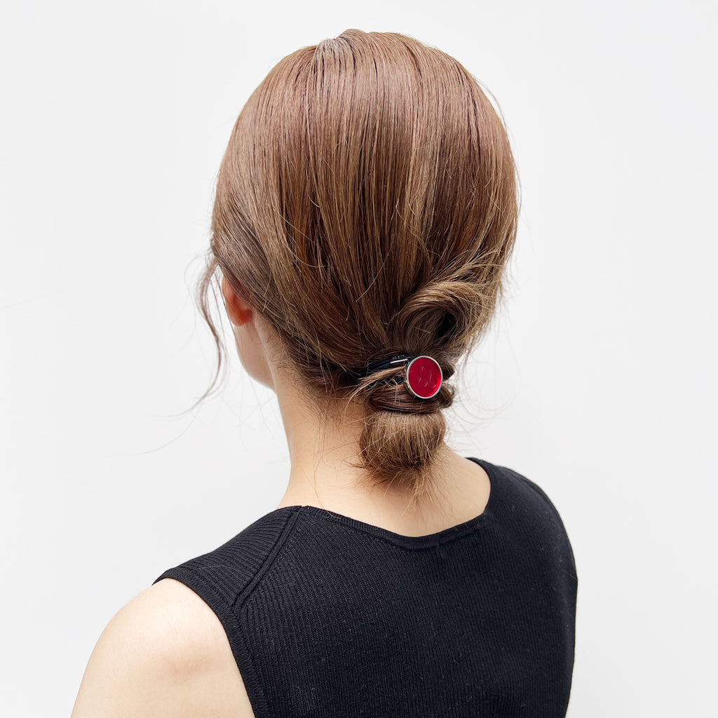 ザヘアバートウキョウ ヘアジョークリップMサイズ ワインレッド