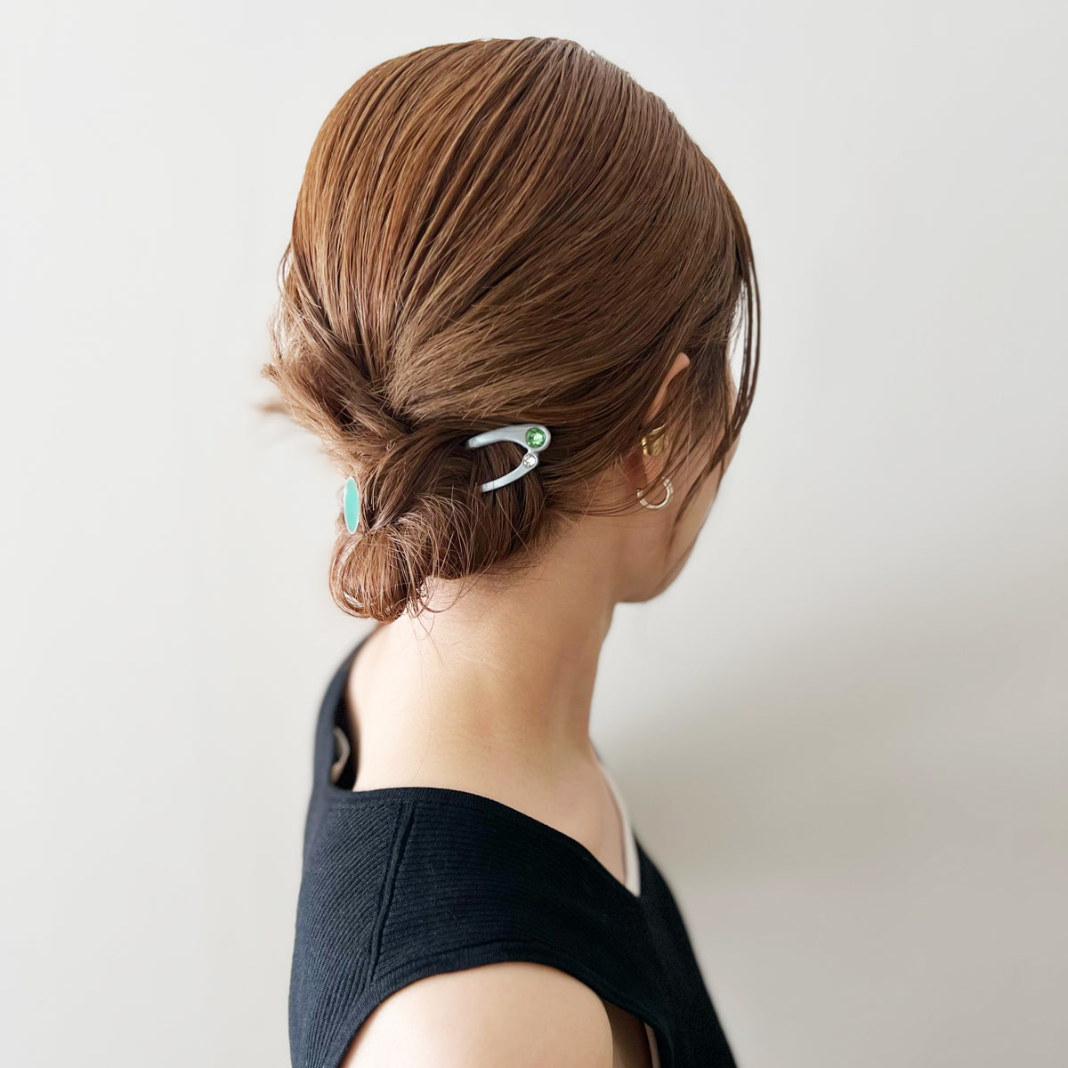 ジュエルド キャストメタル Uヘアピン