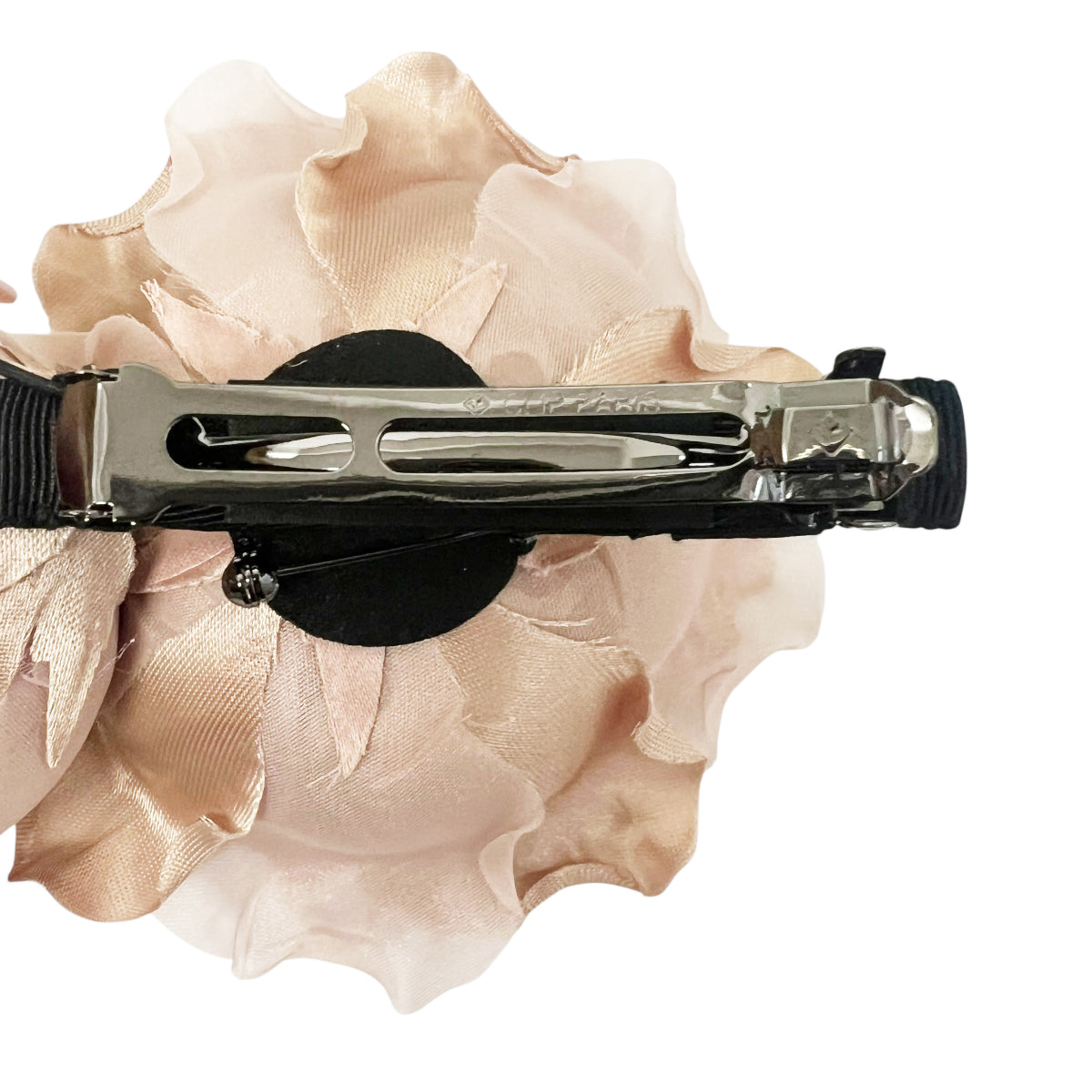 ダブル コサージュ バレッタ 8cm