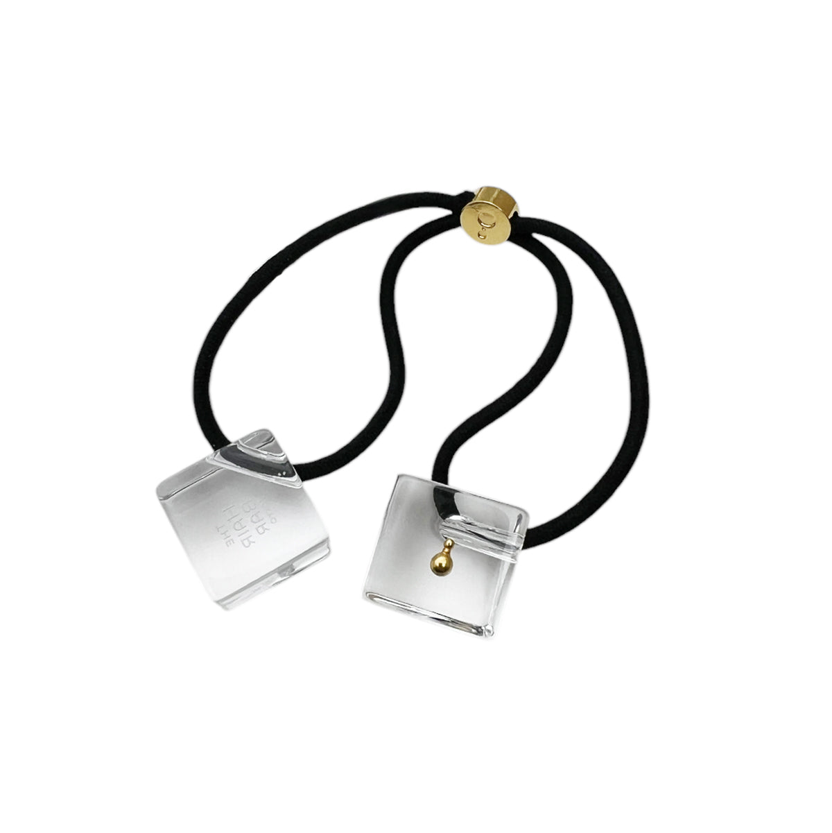 ダブル キューブ ポニー スモール ウィズ アイコン スタッズ