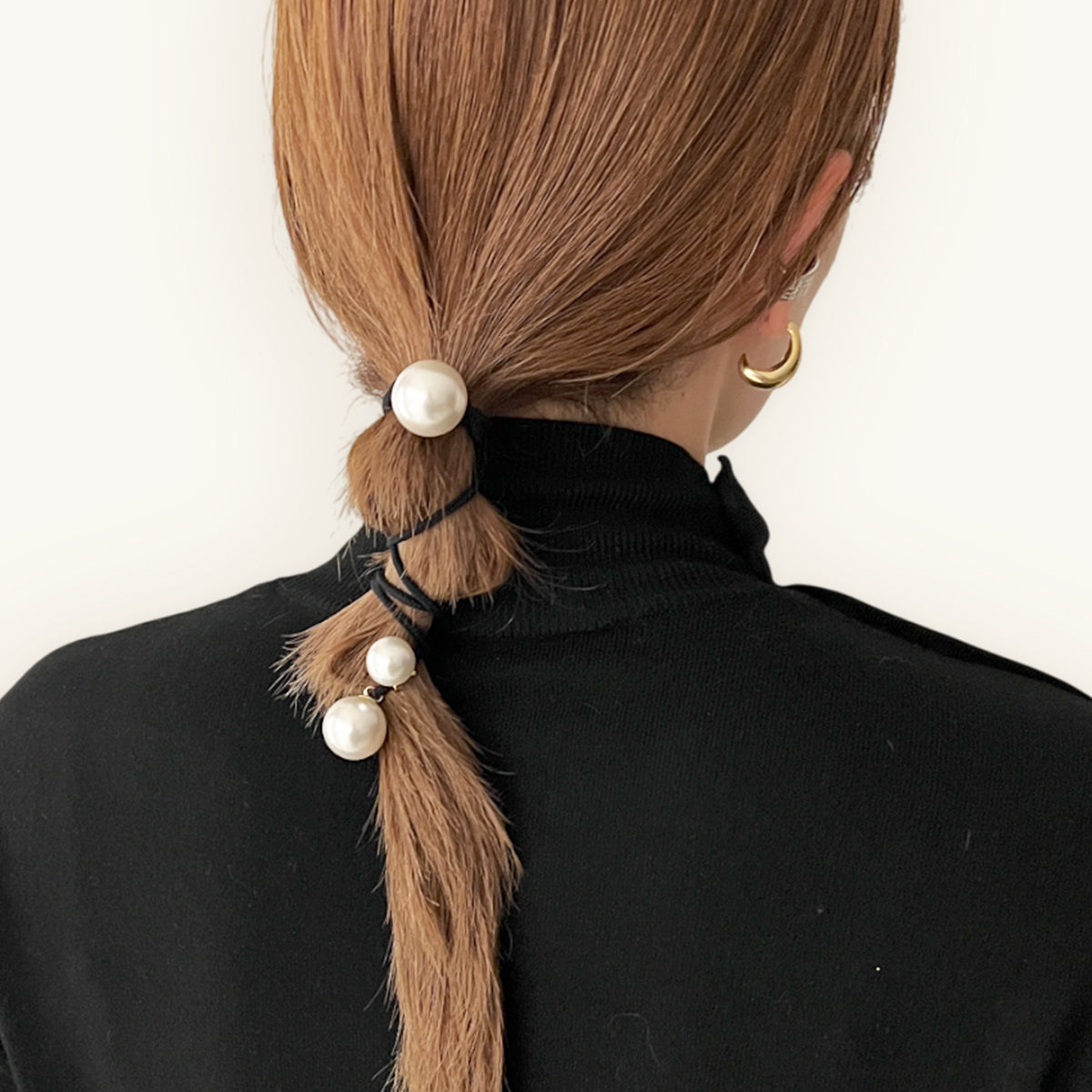 ダブル ドロップ パール ポニー