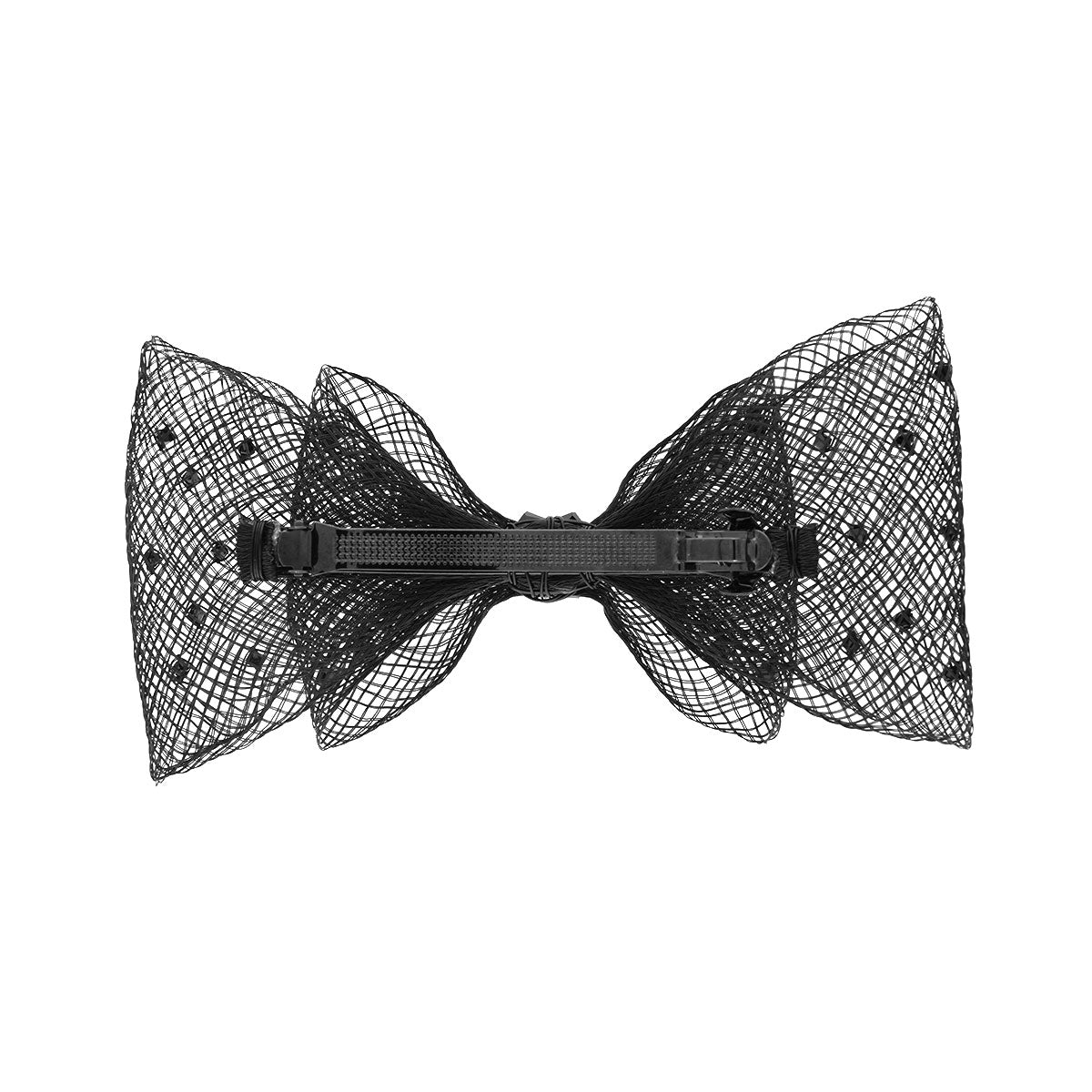 メッシュ パール ボウ 10cm バレッタ