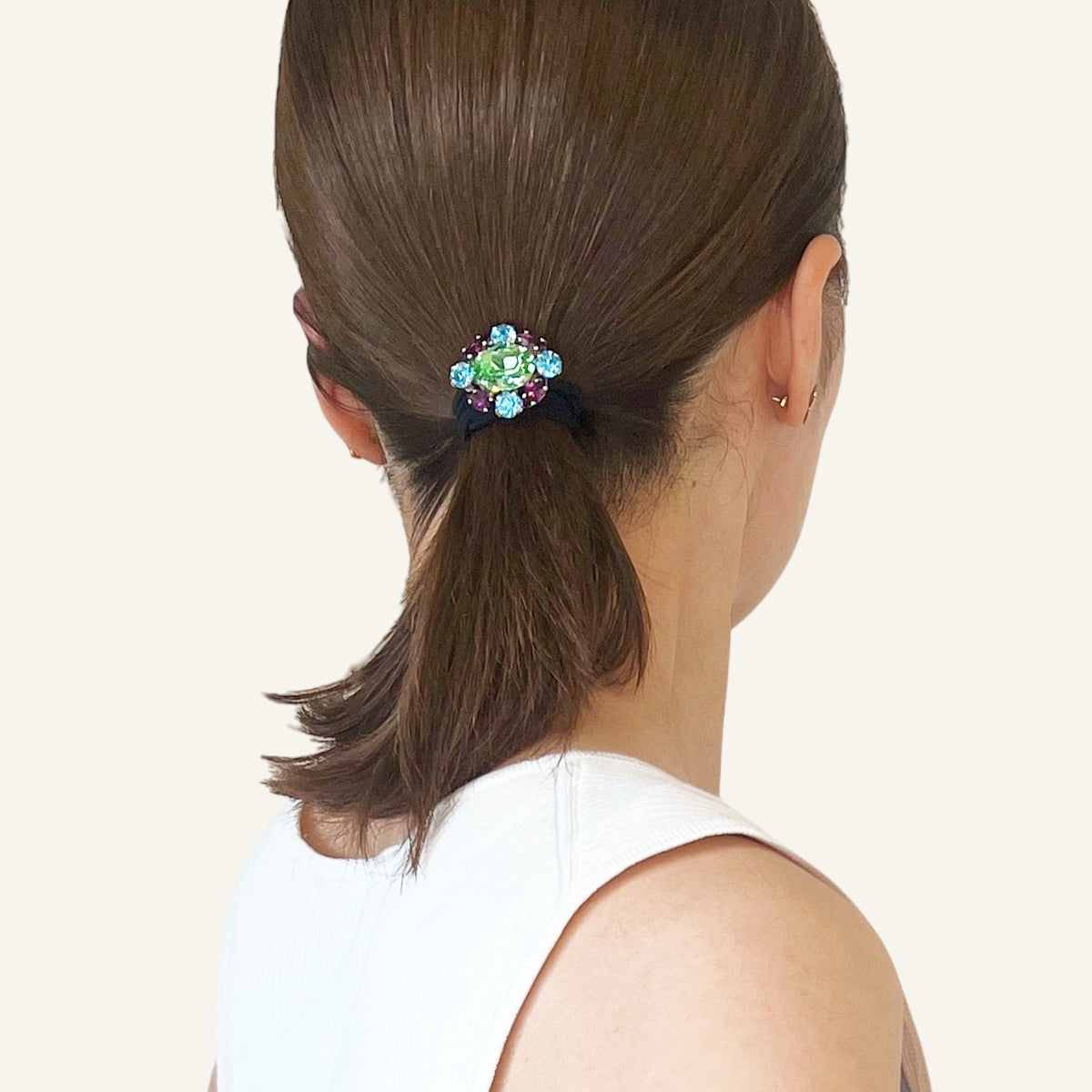 ラインストーン クロス ポニー