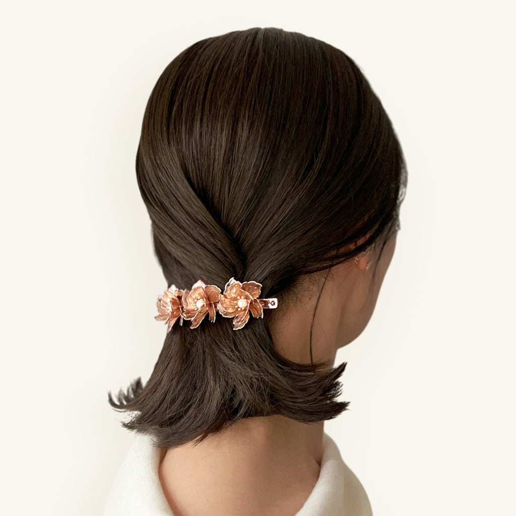 メタル サクラ 10cm バレッタ | THE HAIR BAR TOKYO