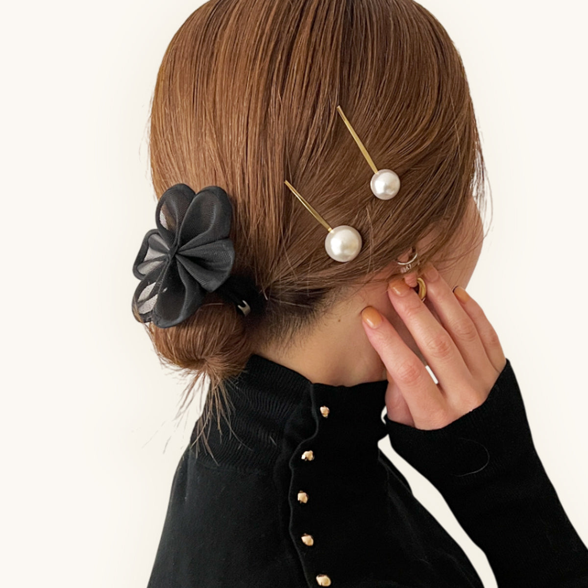 パール ドーム ボビーピン セットオブ 2