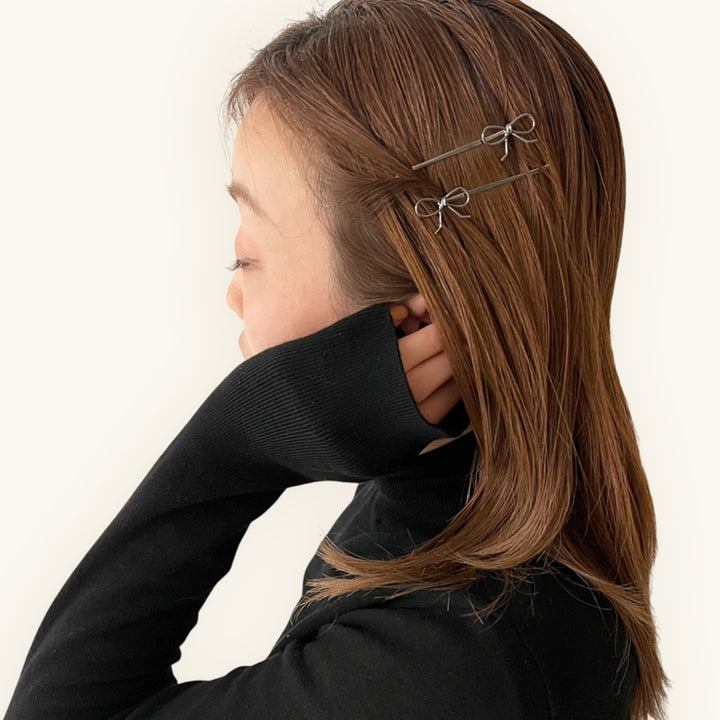 ボウ ボビーピン セットオブ2