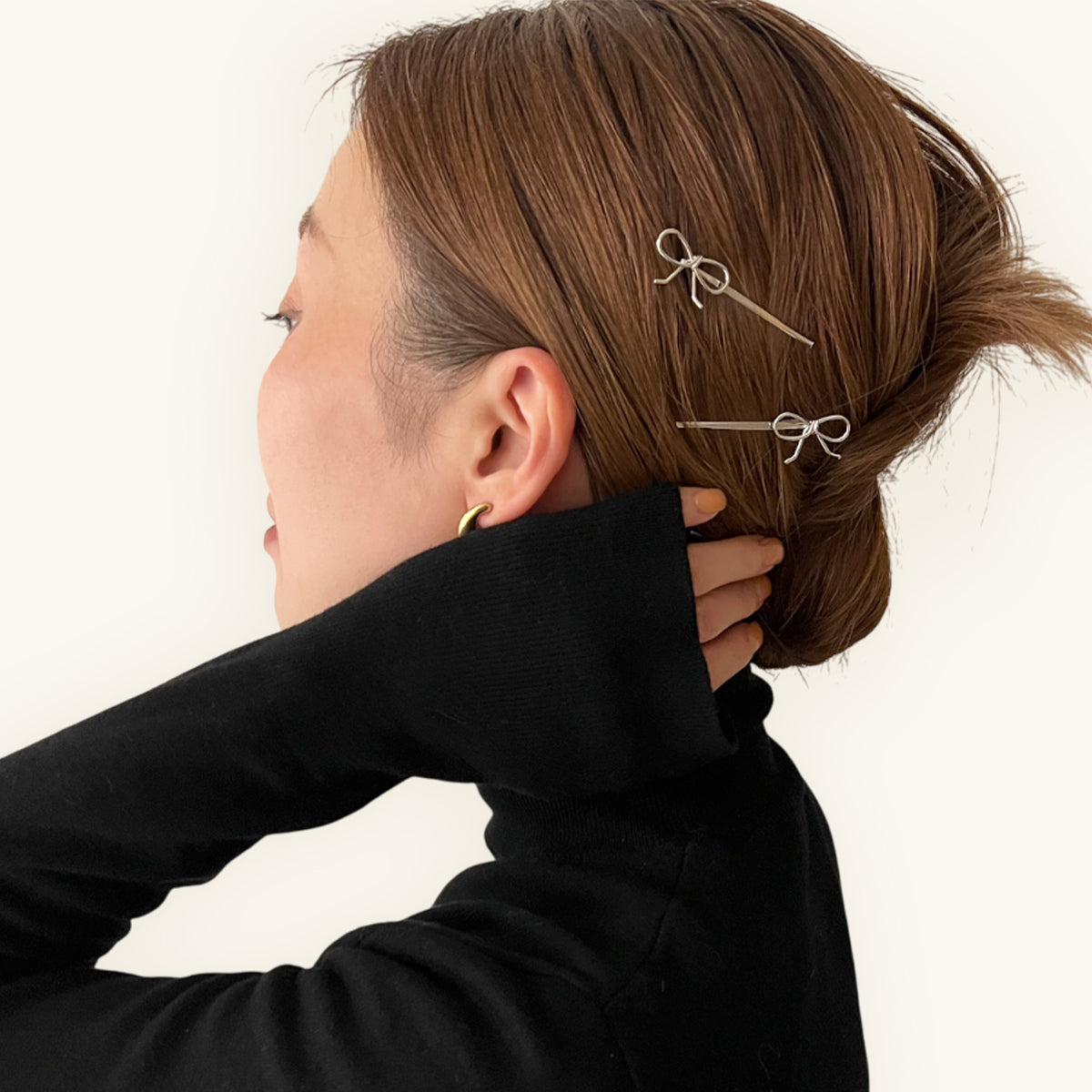 ボウ ボビーピン セットオブ2