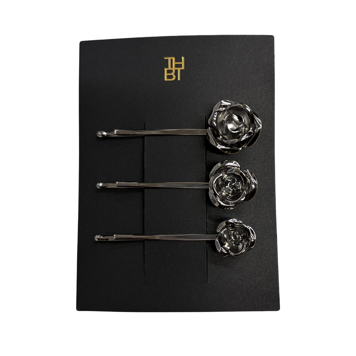 ローズ メタル ボビーピン セットオブ3