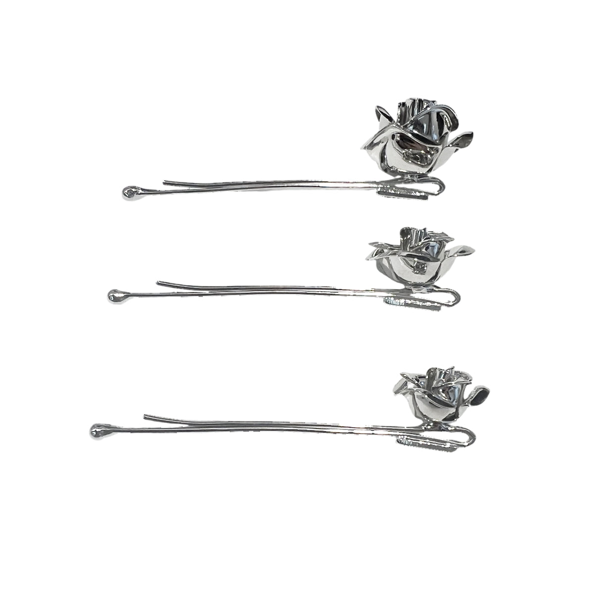 ローズ メタル ボビーピン セットオブ3