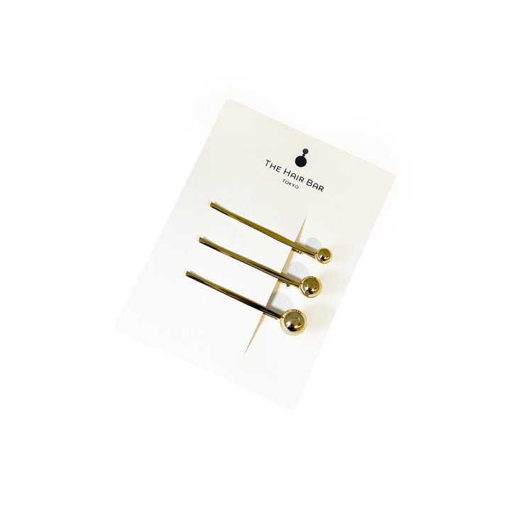 メタル ボール ボビーピン セットオブ3