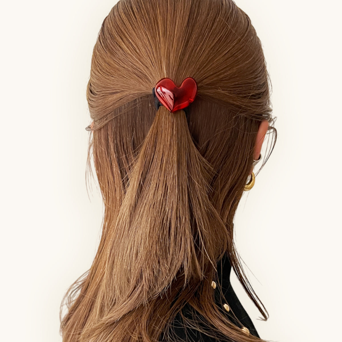 ハート ドロップ ポニー カフ ミディアム