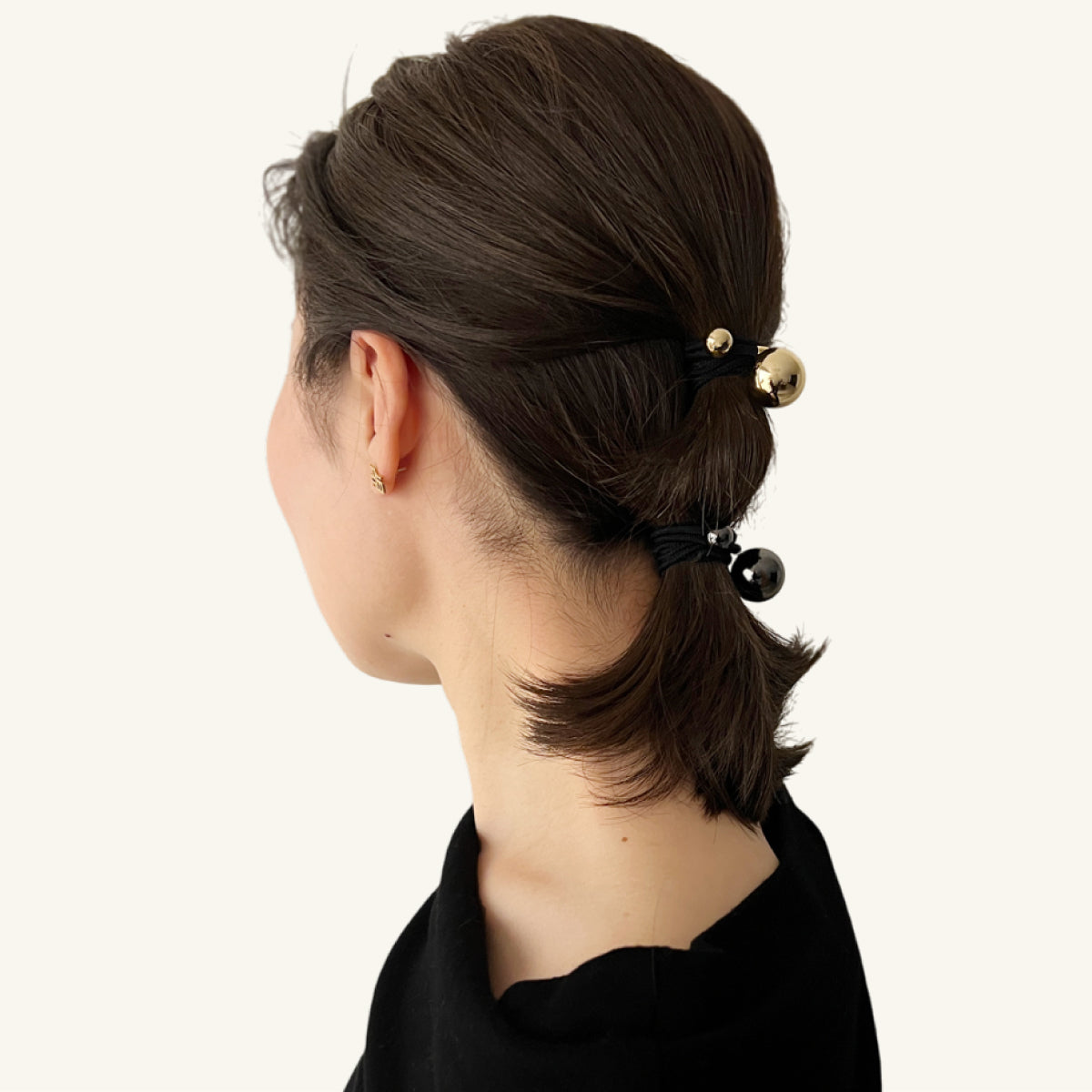 ダブル メタル ボール ポニー | THE HAIR BAR TOKYO