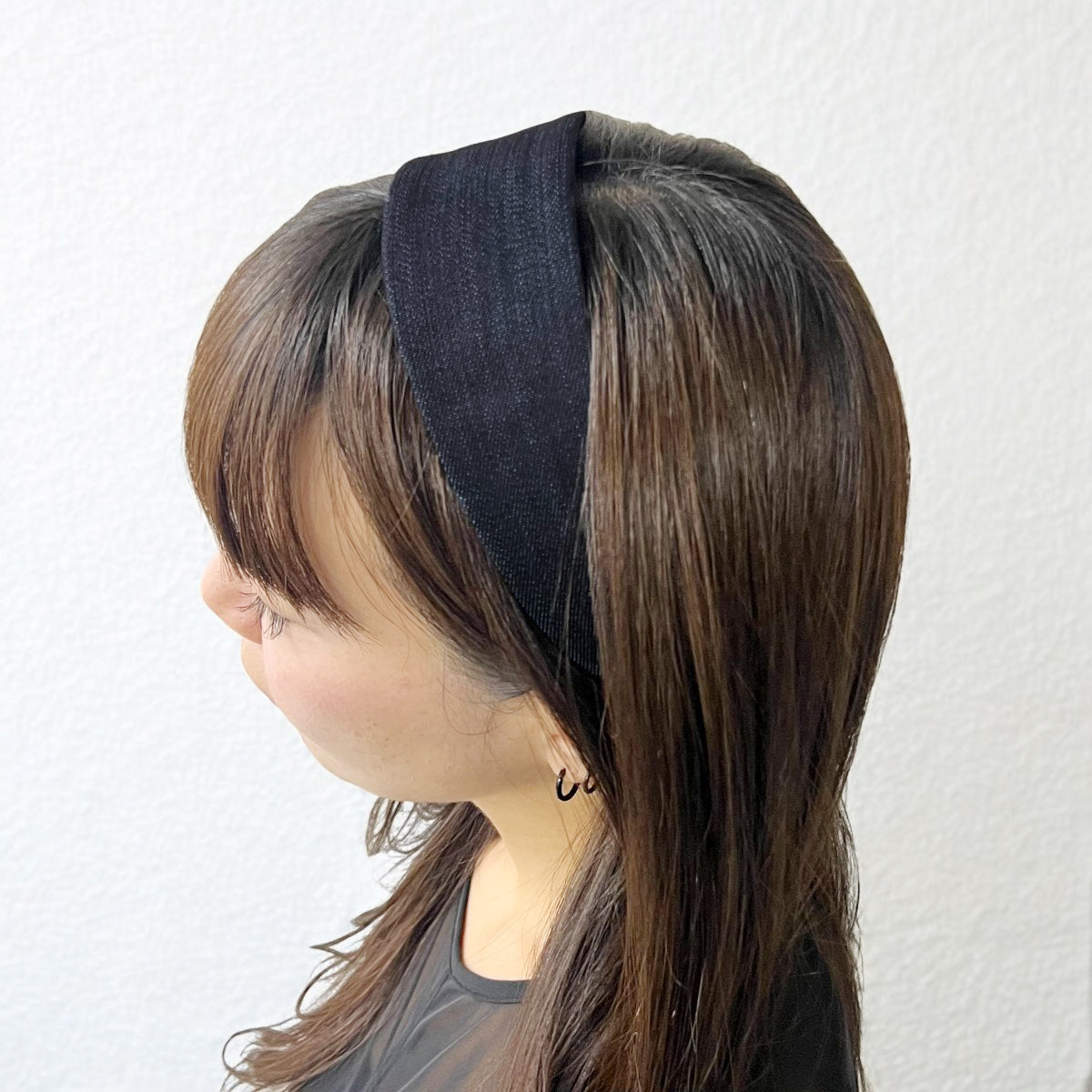 デニム ワイド ヘッドバンド