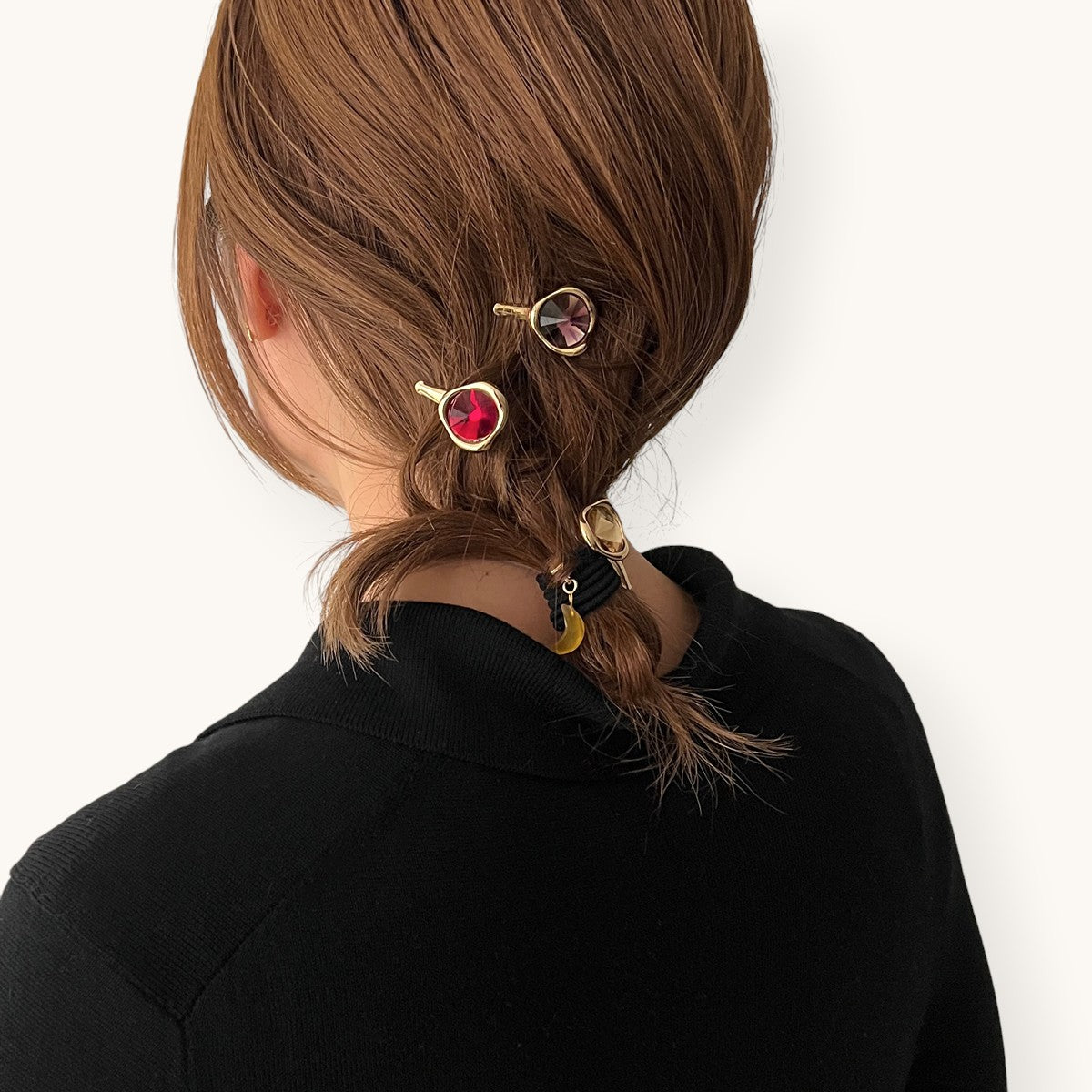 スローン クリスタル クリップ セットオブ3