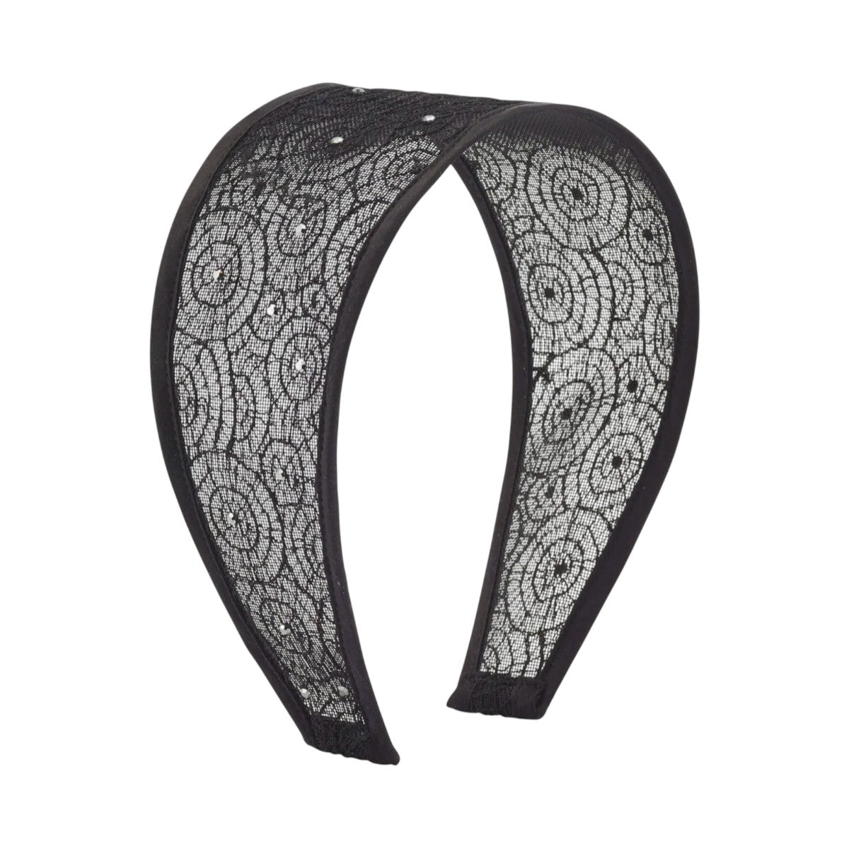 ジゼル ワイド レース クリスタル ヘッドバンド