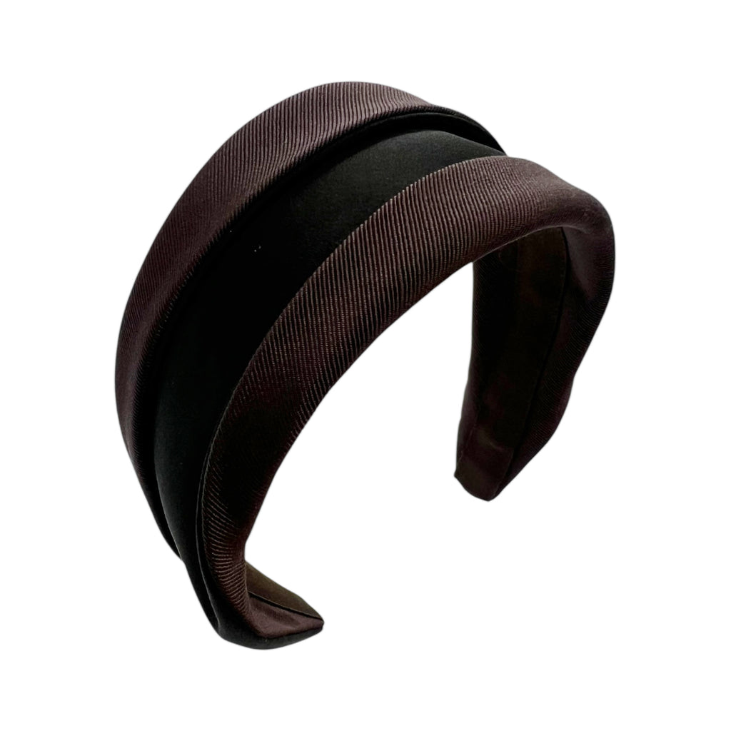 サテン アンド グログラン ワイド ヘッドバンド | THE HAIR BAR