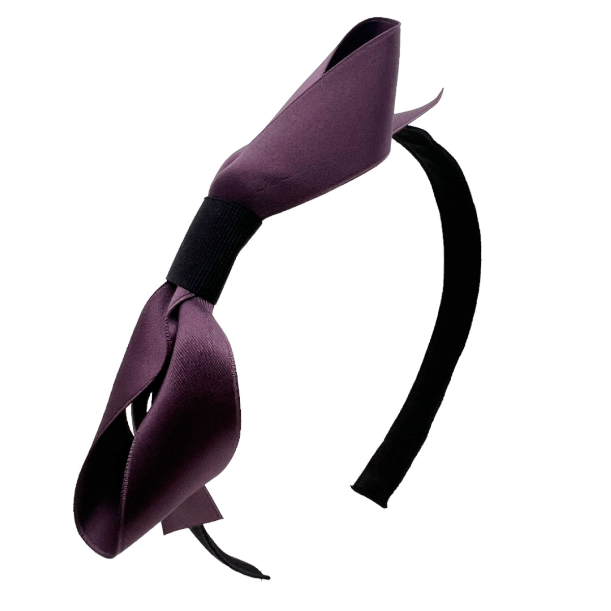 LUDLOW 黒 ベルベット ヘアバンド ベルベット パデッド ワイド ヘッドバンド | THE HAIR BAR TOKYO