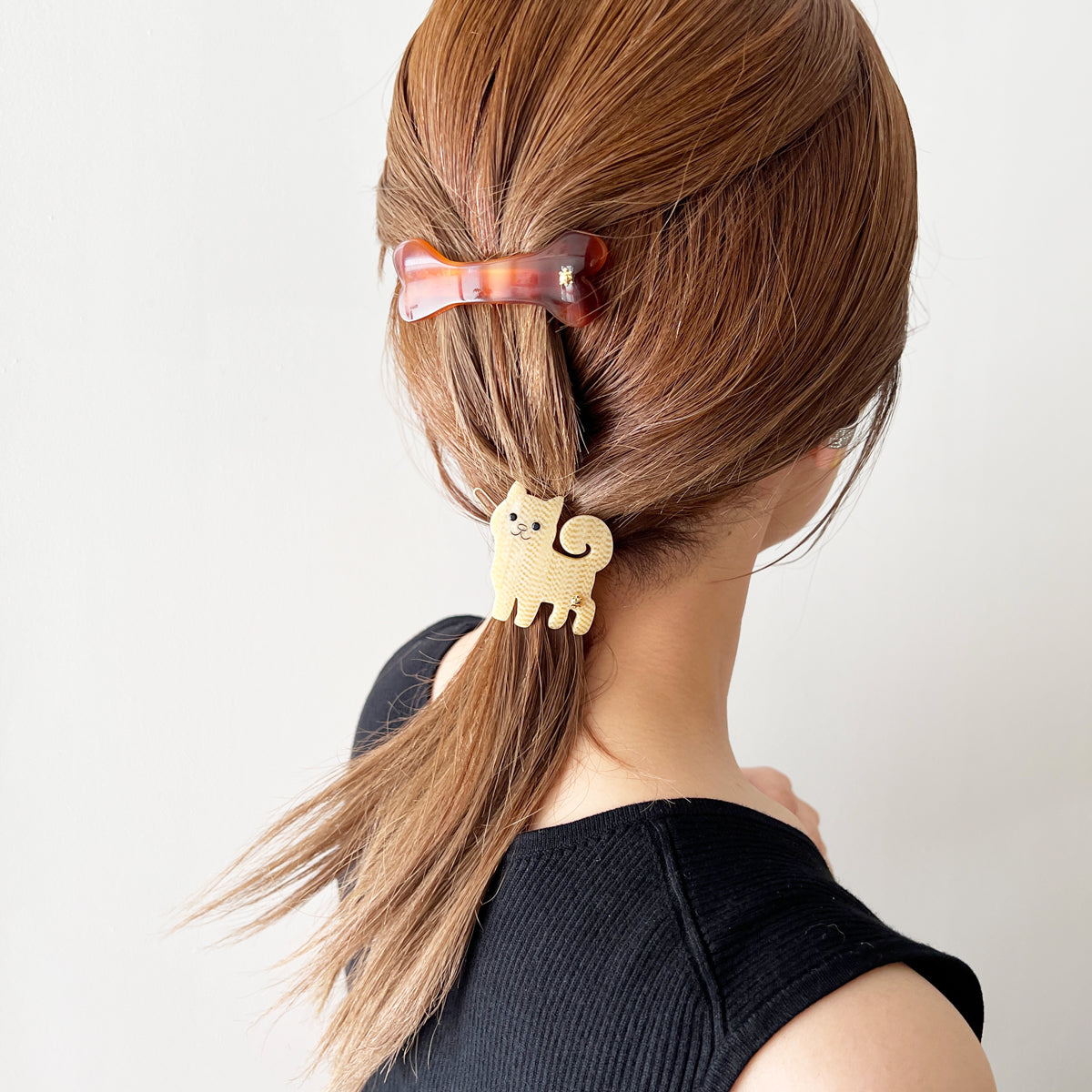 THE HAIR BAR  コレットマルーフ　バレッタ　ゴールド　9㎝ 25LF-512-57-2-NVY_3_1024x1024.