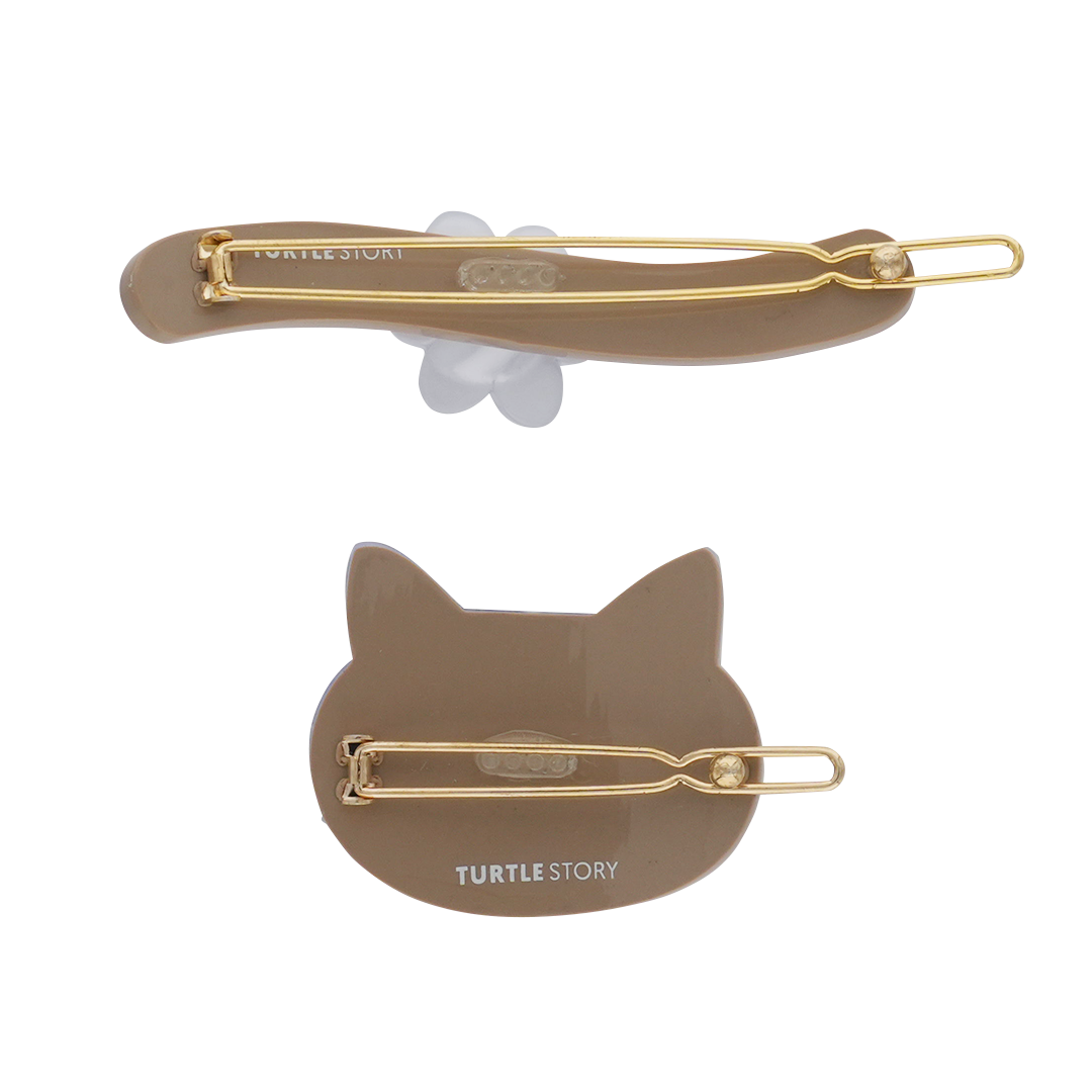 マスクド キャット アンド フラワークリップ