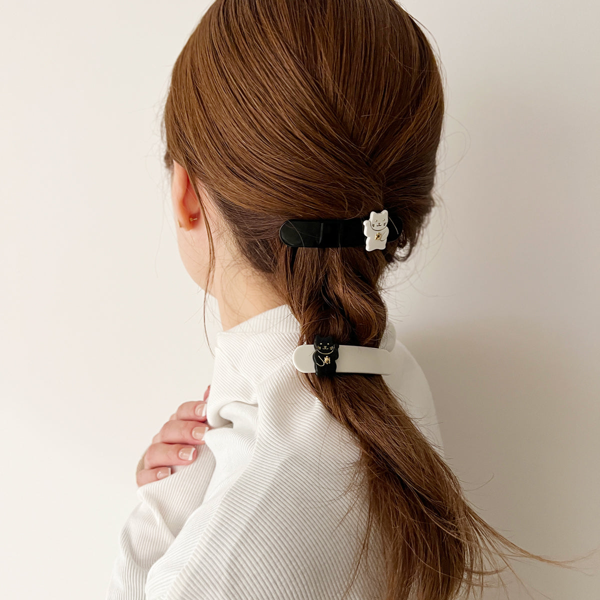 マネキネコ　ミニ バレッタ セット