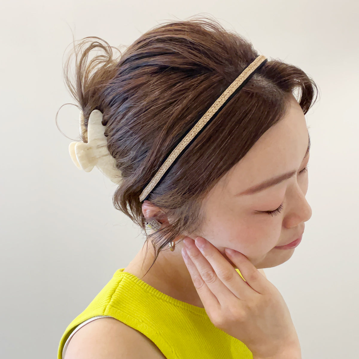 ストロー ストライプ スキニー ヘッドバンド | THE HAIR BAR TOKYO