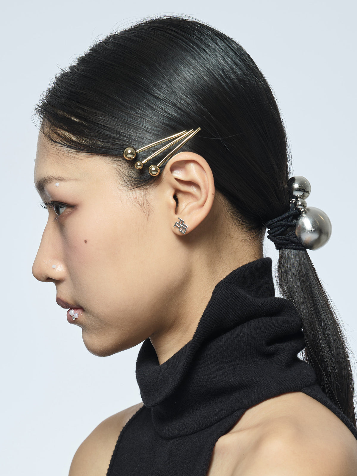 メタル ボール ボビーピン セットオブ3