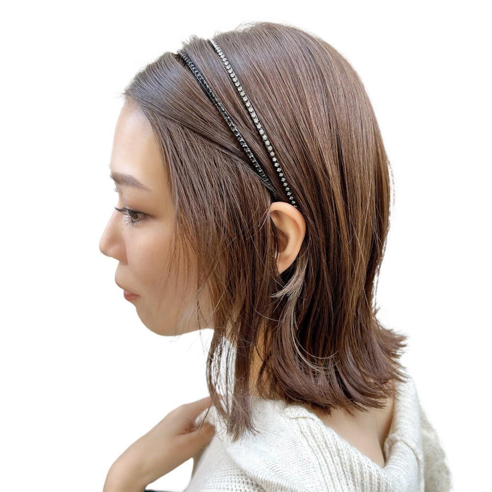 コレットマルーフ*ヘアピン 2本爪 クリスタル　ラインストーン コレットマルーフ/colette malouf】ラインストーン ヘッドバンド