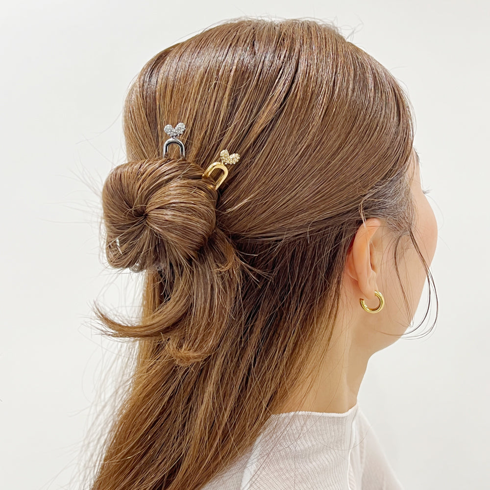 ハートヘアピン