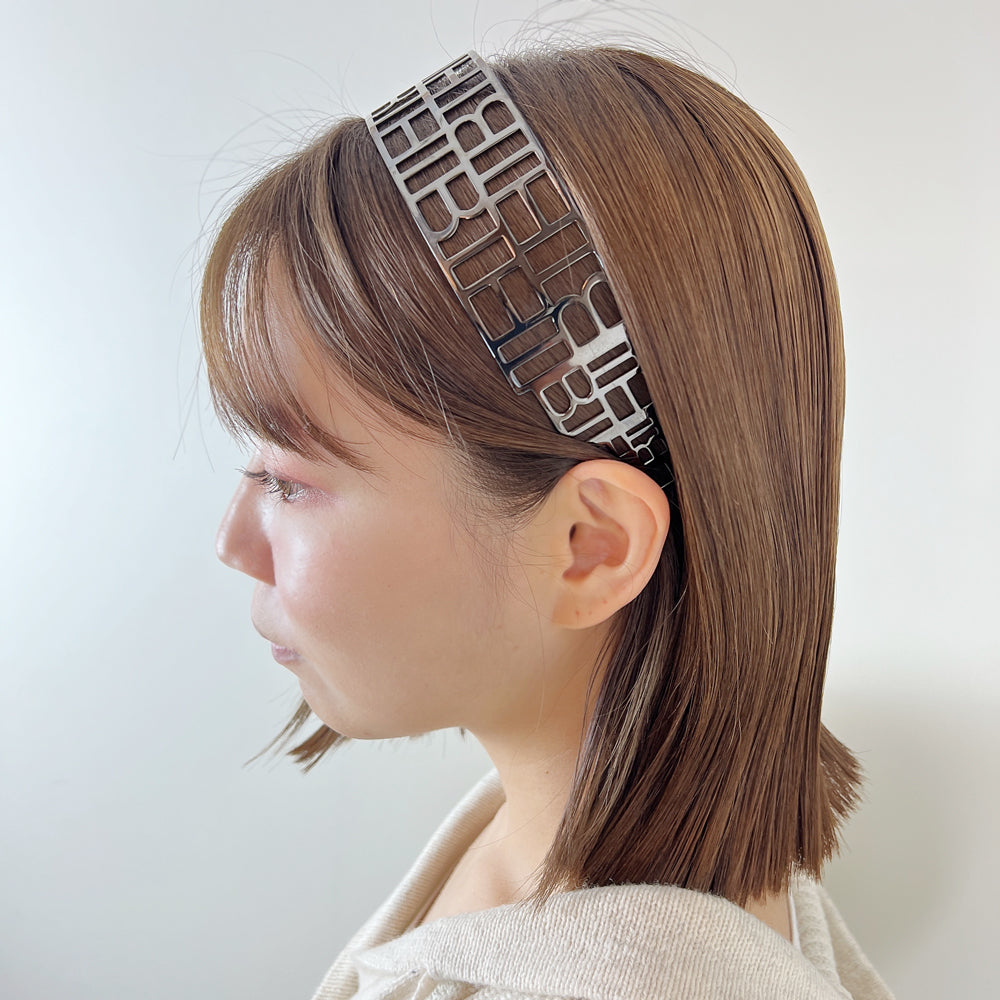 【メディア掲載】THBT メタル モノグラム ヘッドバンド 40㎜