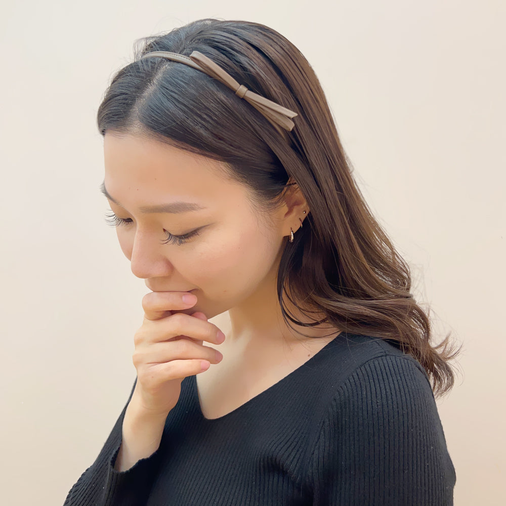 コレットマルーフ/colette malouf】ヴィーガン レザー 1/8 ボウヘッド