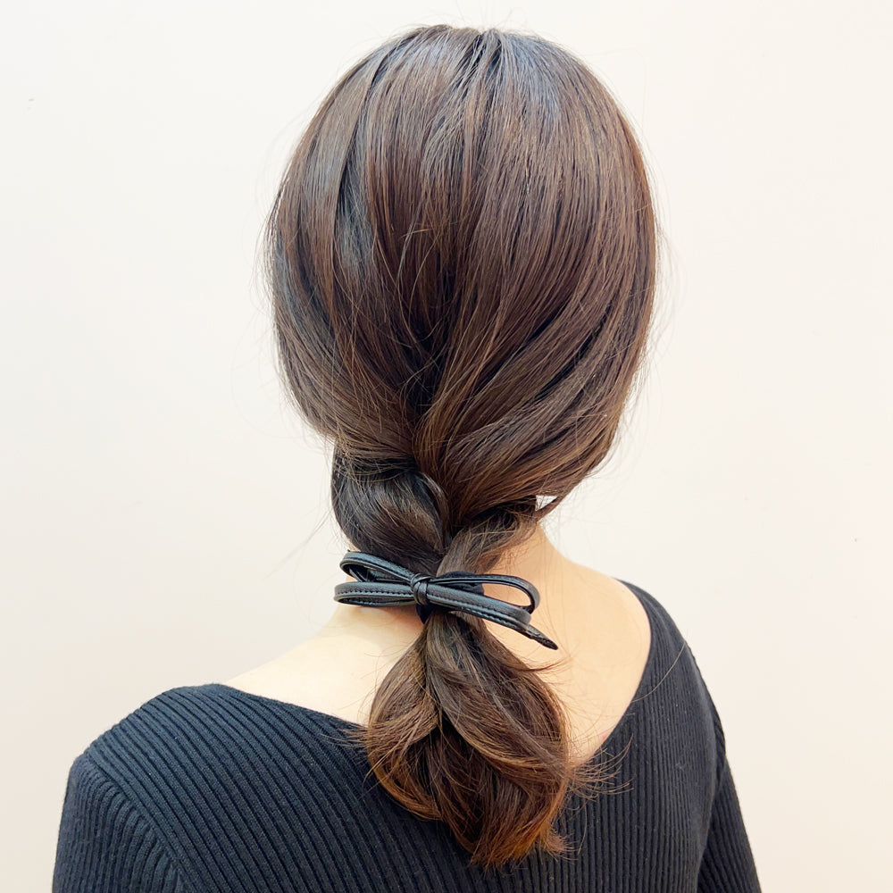 ヴィーガン レザー ボウポニー | THE HAIR BAR TOKYO