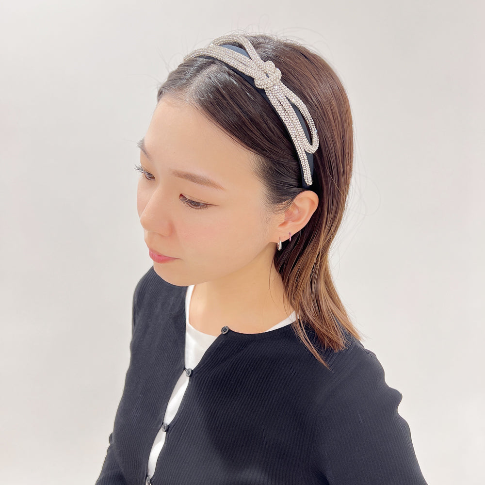 Sasha Elongated Bow Headband/サシャ イロンゲイテッド ボウ ヘッドバンド THE HAIR BAR TOKYO